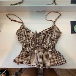 Motel rocks gingham top